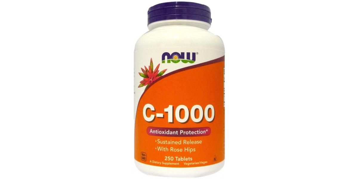 NOW Foods Vitamin C1000 with Rose Hips Sustained Release Powerbody