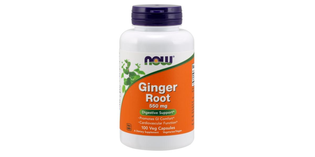 NOW Foods Ginger Root, 550mg 100 vcaps Powerbody.eu wholesale
