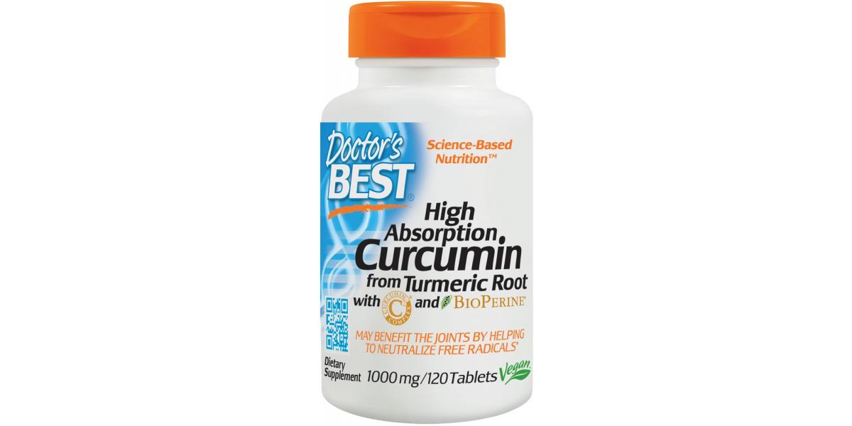 Doctor's Best High Absorption Curcumin From Turmeric Root with C3 Complex & BioPerine