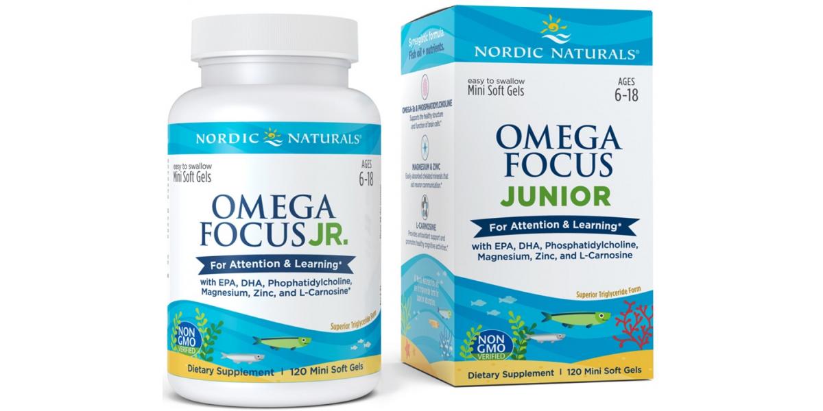 Nordic Naturals Omega Focus Junior 120 mini softgels Powerbody.eu