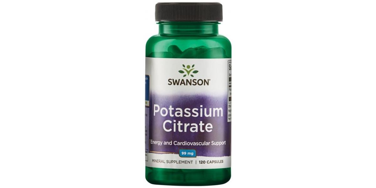 Swanson Potassium Citrate, 99mg 120 caps Powerbody.eu wholesale