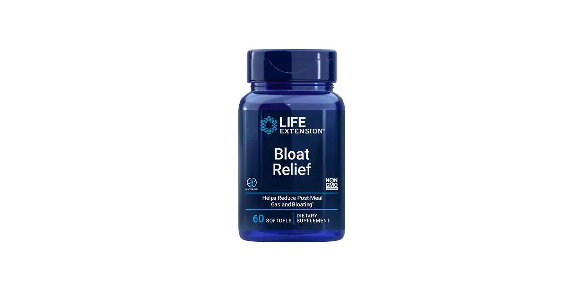 Life Extension Bloat Relief 60 softgels Powerbody.eu wholesale