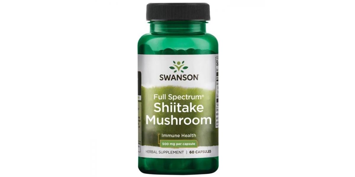 Swanson Full Spectrum Shiitake Mushroom, 500mg 60 caps Powerbody.eu
