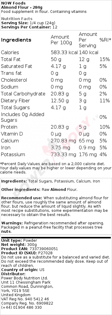 Almond Flour - 284g